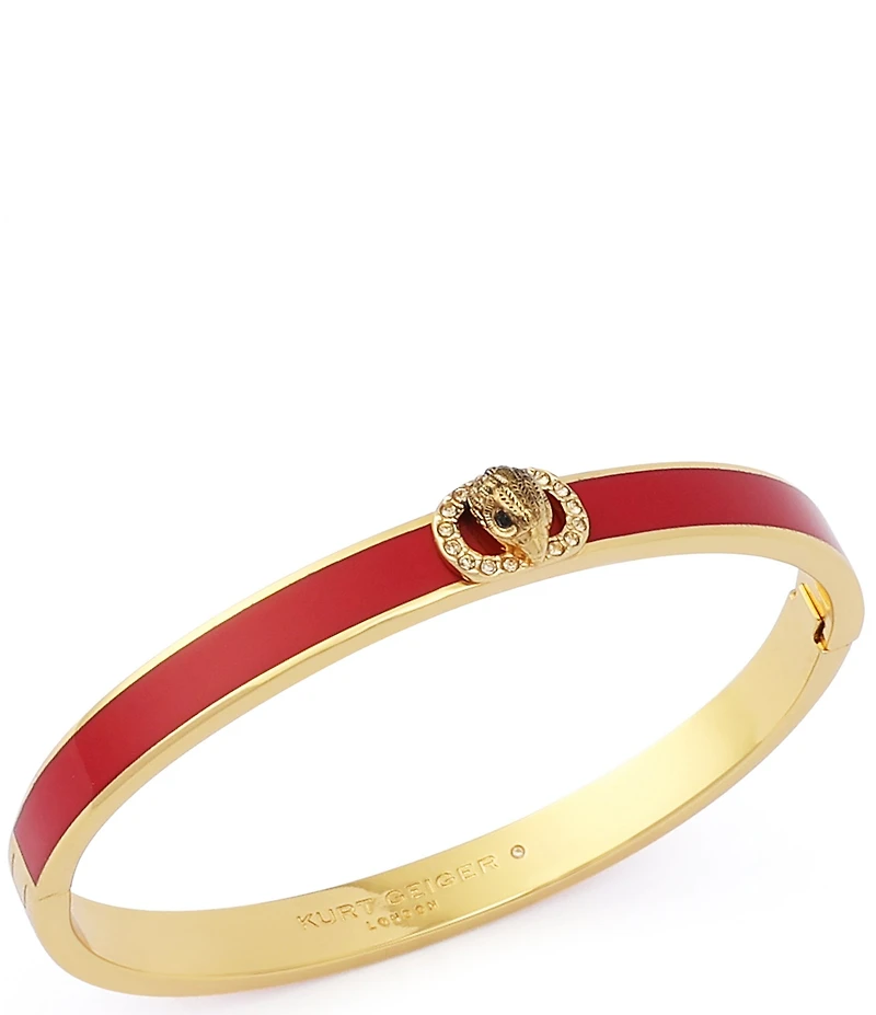 Kurt Geiger London Signature Chelsea Eagle Enamel Bangle Bracelet
