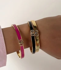 Kurt Geiger London Signature Chelsea Eagle Enamel Bangle Bracelet