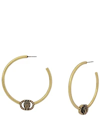 Kurt Geiger London Signature Chelsea Eagle Large Hoop Earrings
