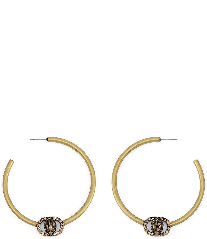 Kurt Geiger London Signature Chelsea Eagle Large Hoop Earrings