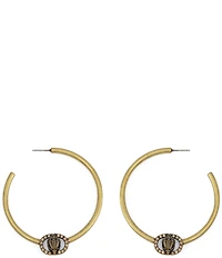 Kurt Geiger London Signature Chelsea Eagle Large Hoop Earrings