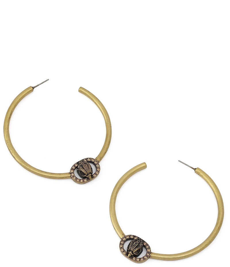 Kurt Geiger London Signature Chelsea Eagle Large Hoop Earrings