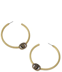 Kurt Geiger London Signature Chelsea Eagle Large Hoop Earrings