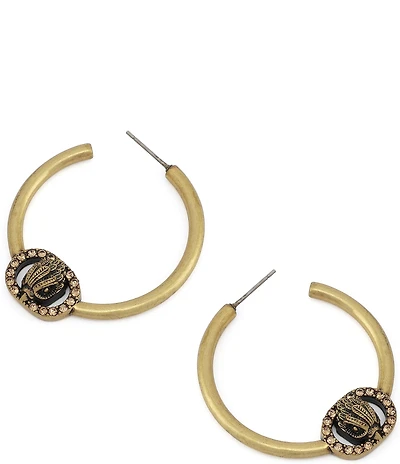 Kurt Geiger London Signature Chelsea Eagle Medium Hoop Earrings