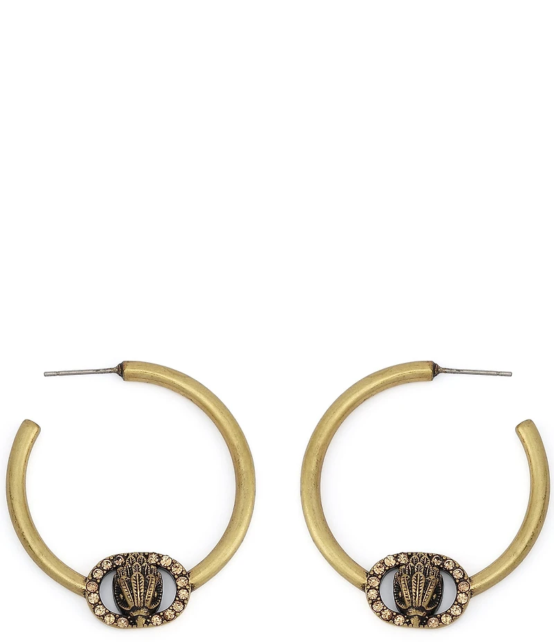 Kurt Geiger London Signature Chelsea Eagle Medium Hoop Earrings