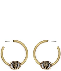 Kurt Geiger London Signature Chelsea Eagle Medium Hoop Earrings