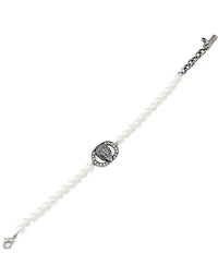 Kurt Geiger London Signature Chelsea Eagle Pearl Strand Line Bracelet
