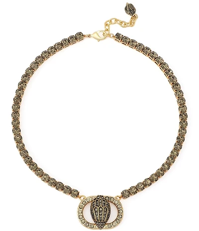 Kurt Geiger London Signature Chelsea Eagle Pendant Tennis Collar Necklace