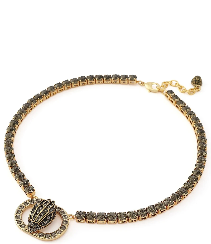 Kurt Geiger London Signature Chelsea Eagle Pendant Tennis Collar Necklace