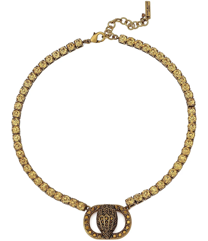 Kurt Geiger London Signature Chelsea Eagle Pendant Tennis Collar Necklace