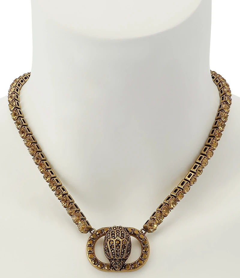 Kurt Geiger London Signature Chelsea Eagle Pendant Tennis Collar Necklace