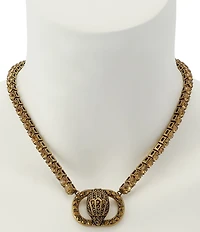 Kurt Geiger London Signature Chelsea Eagle Pendant Tennis Collar Necklace