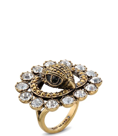 Kurt Geiger London Signature Chelsea Eagle Stone Statement Ring