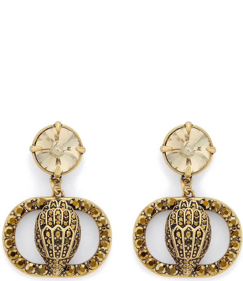 Kurt Geiger London Signature Chelsea Eagle Stone Drop Earrings