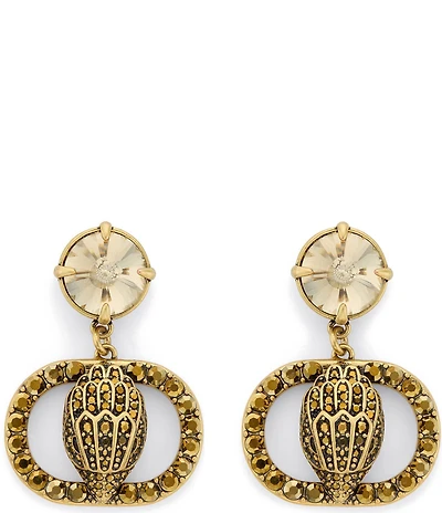 Kurt Geiger London Signature Chelsea Eagle Stone Drop Earrings
