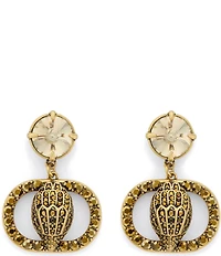 Kurt Geiger London Signature Chelsea Eagle Stone Drop Earrings