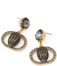 Kurt Geiger London Signature Chelsea Eagle Stone Drop Earrings