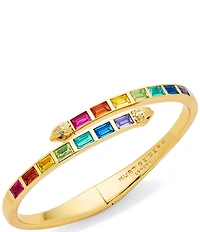 Kurt Geiger London Signature Eagle Baguette Stone Bangle Bracelet