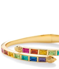 Kurt Geiger London Signature Eagle Baguette Stone Bangle Bracelet