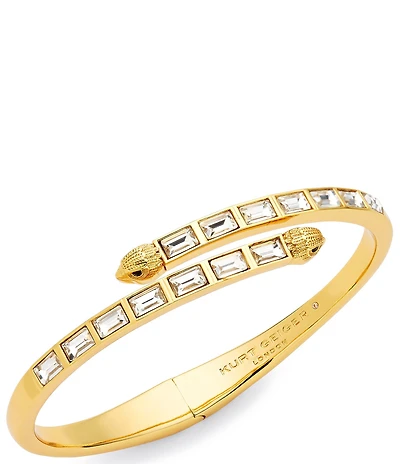 Kurt Geiger London Signature Eagle Baguette Stone Bangle Bracelet