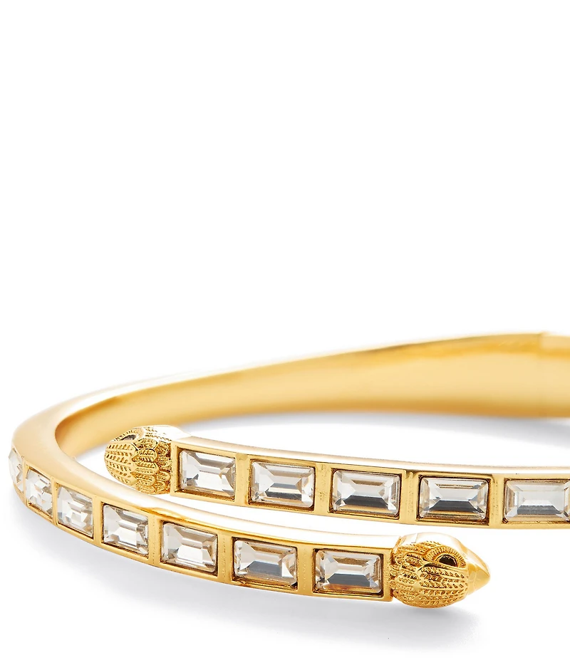Kurt Geiger London Signature Eagle Baguette Stone Bangle Bracelet