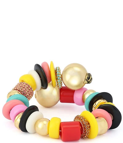 Kurt Geiger London Signature Eagle Beaded Coil Bracelet