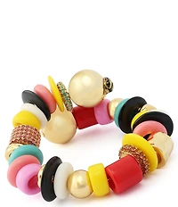 Kurt Geiger London Signature Eagle Beaded Coil Bracelet