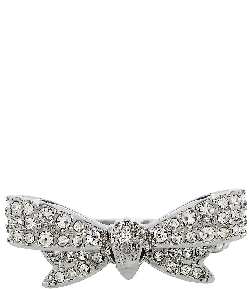 Kurt Geiger London Signature Eagle Crystal Bow Cocktail Ring