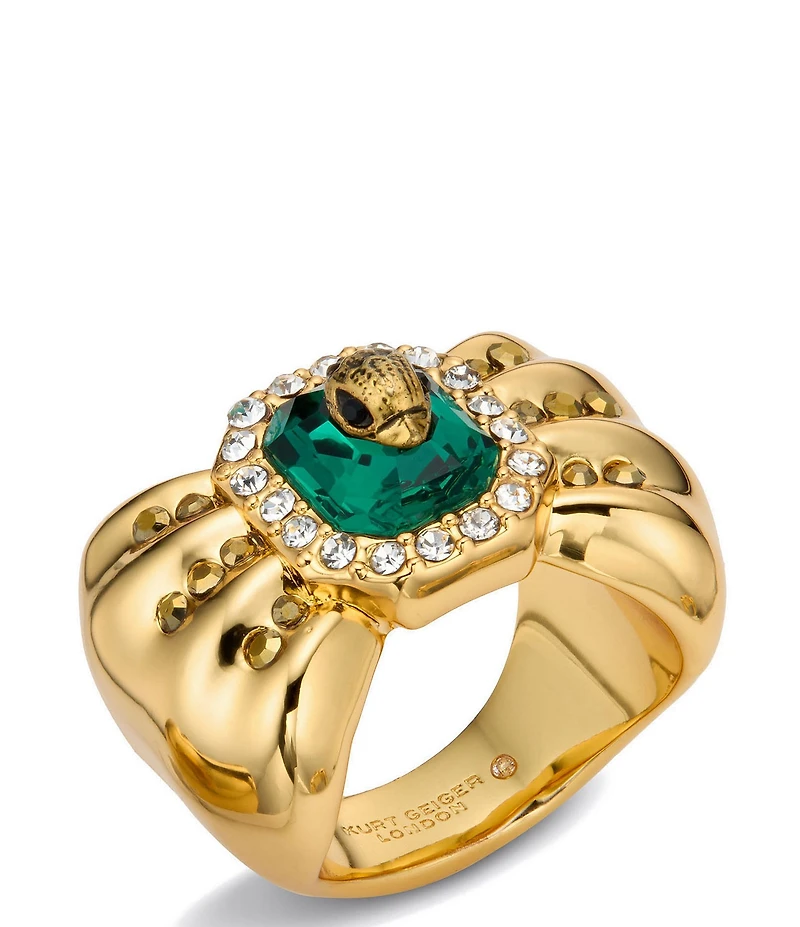 Kurt Geiger London Signature Eagle Bow Statement Ring