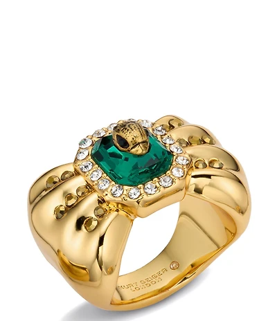 Kurt Geiger London Signature Eagle Bow Statement Ring