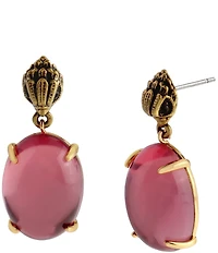 Kurt Geiger London Signature Eagle Candy Gemstone Drop Earrings