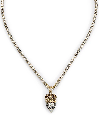 Kurt Geiger London Signature Eagle Crown Short Pendant Necklace
