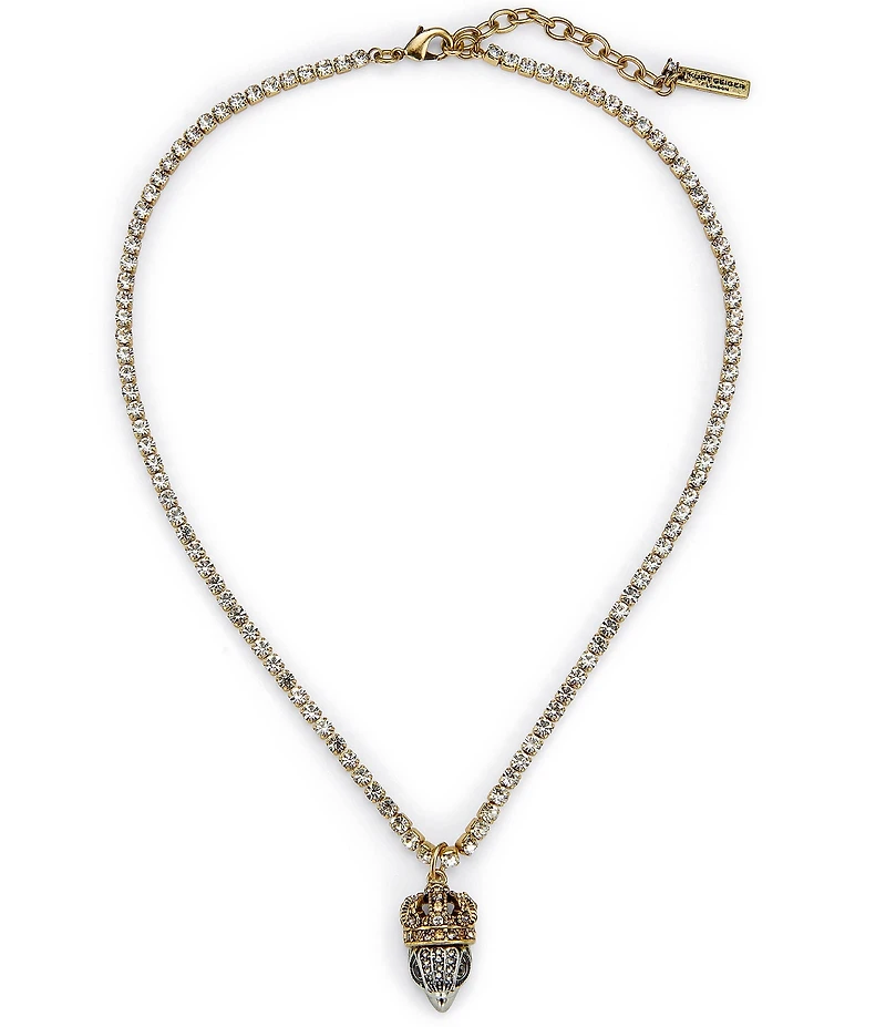 Kurt Geiger London Signature Eagle Crown Short Pendant Necklace