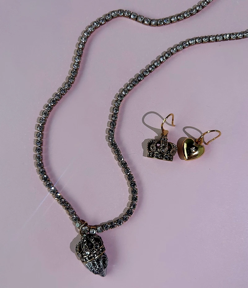 Kurt Geiger London Signature Eagle Crown Short Pendant Necklace