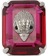 Kurt Geiger London Signature Eagle Crystal Statement Cocktail Ring