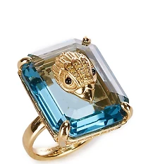Kurt Geiger London Signature Eagle Crystal Statement Cocktail Ring