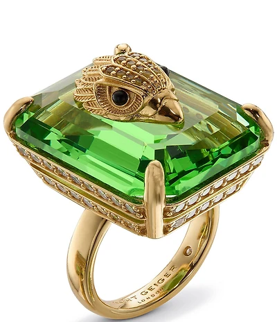 Kurt Geiger London Signature Eagle Crystal Statement Cocktail Ring