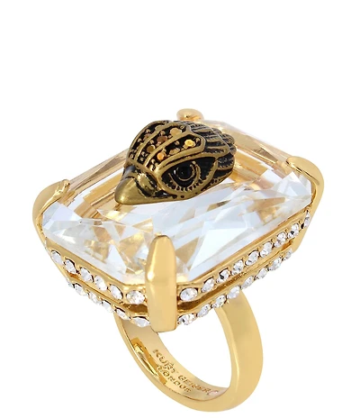 Kurt Geiger London Signature Eagle Crystal Statement Cocktail Ring