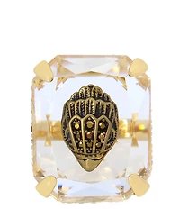 Kurt Geiger London Signature Eagle Crystal Statement Cocktail Ring