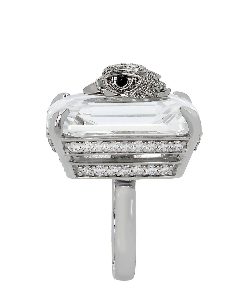 Kurt Geiger London Signature Eagle Crystal Statement Cocktail Ring