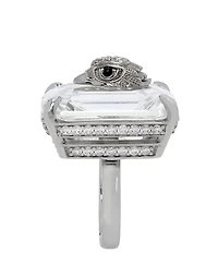 Kurt Geiger London Signature Eagle Crystal Statement Cocktail Ring