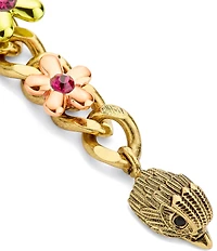 Kurt Geiger London Signature Eagle Floral Link Linear Earrings