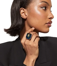 Kurt Geiger London Signature Eagle Gem Cocktail Ring