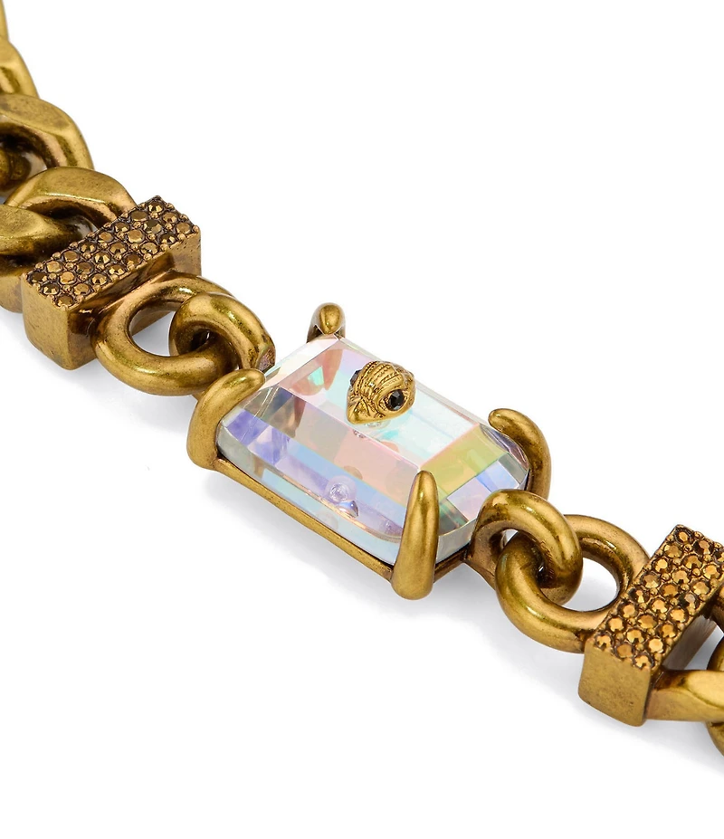 Kurt Geiger London Signature Eagle Gem Chain Collar Necklace
