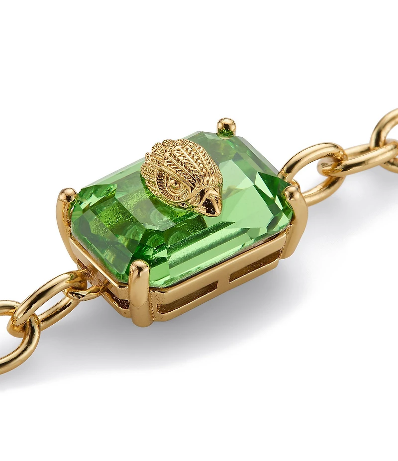 Kurt Geiger London Signature Eagle Gem Chain Link Line Bracelet