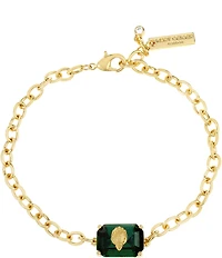 Kurt Geiger London Signature Eagle Gem Chain Link Line Bracelet