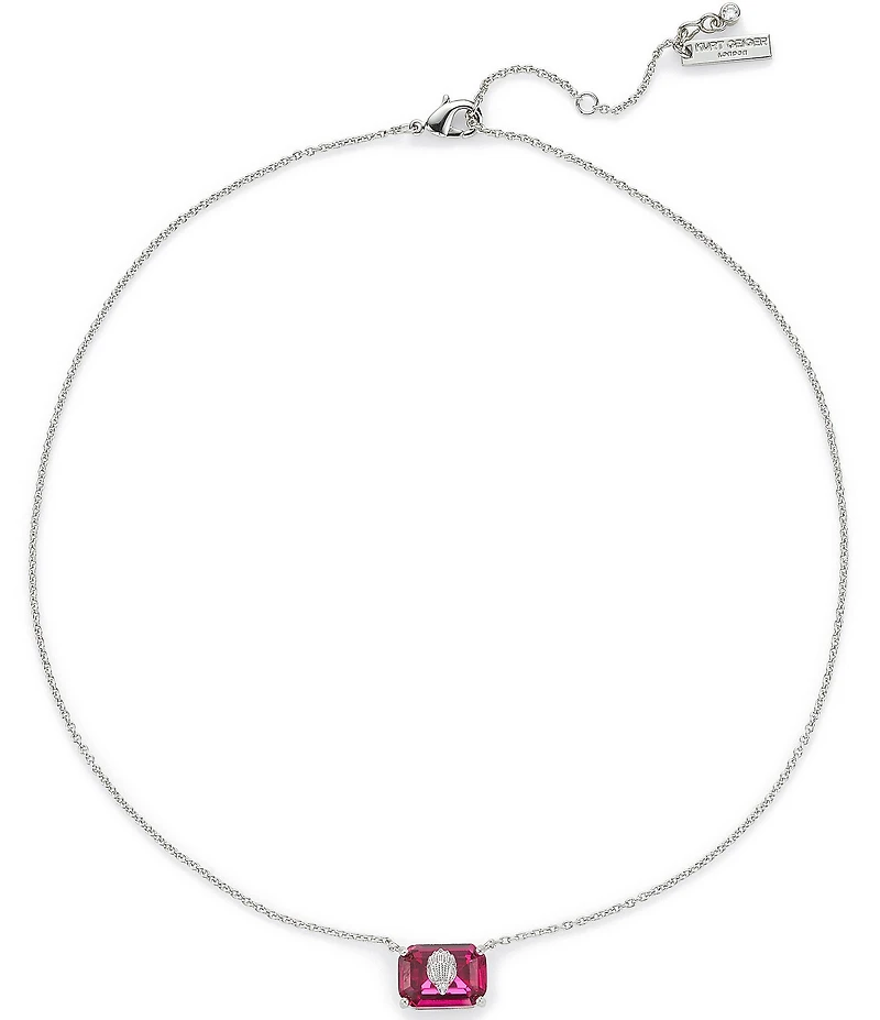 Kurt Geiger London Signature Eagle Gem Short Gold Pendant Necklace