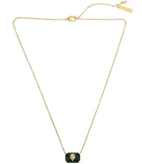 Kurt Geiger London Signature Eagle Gem Short Gold Pendant Necklace