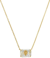 Kurt Geiger London Signature Eagle Gem Short Gold Pendant Necklace