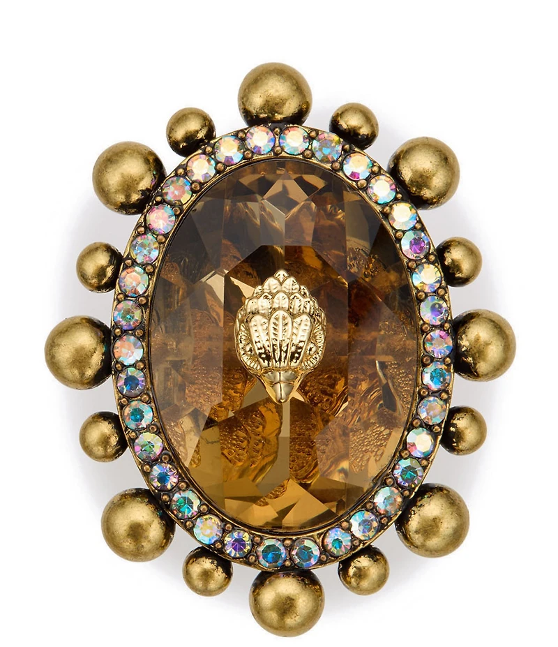 Kurt Geiger London Signature Eagle Gemstone Cocktail Ring